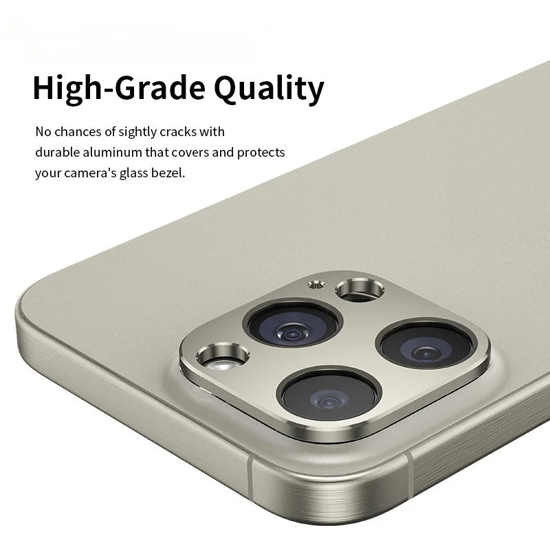 1pcs Metal Rear Camera Lens Protector for iPhone 15 Pro Max 15Plus 15Pro Aluminum Lens Cover Screen Protector Lens Ring Case