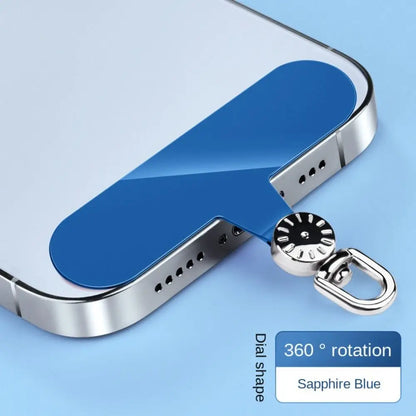 Luxury 360° Rotatable Phone Lanyard Gasket Hanging Cord TPR Metal Phone Patch Metal Ultra Thin Phone Card Clip Replacement
