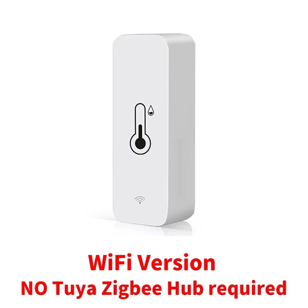 For Tuya ZigBee WiFi Temperature Humidity Sensor Smart Life App Remote Monitor Indoor Thermometer Detector for Alexa Google