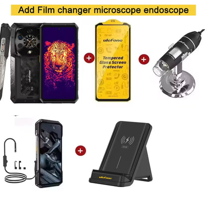 Ulefone Armor 28 Ultra 5G AI Thermal Imaging Rugged Phone 16GB+1TB Smartphone Android 14 AMOLED 6.67" Dimensity 9300+ 120W 5G