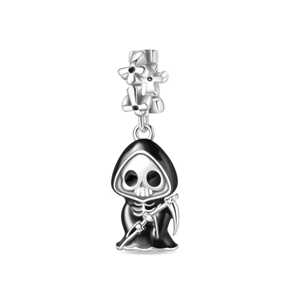 Fashionable 925 Silver Cartoon Beads Compatible with European Bracelet Koala Rabbit Mouse Princess Anime Beads DIY Jewelry Gift