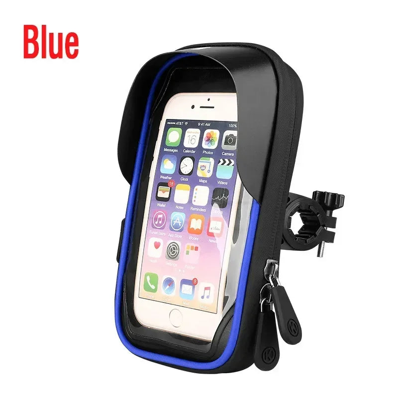 Waterproof 360° Rotation Bicycle Motorcycle Front Frame Phone Holder Easy Universal Navigation Smartphone Bracket For All Phones
