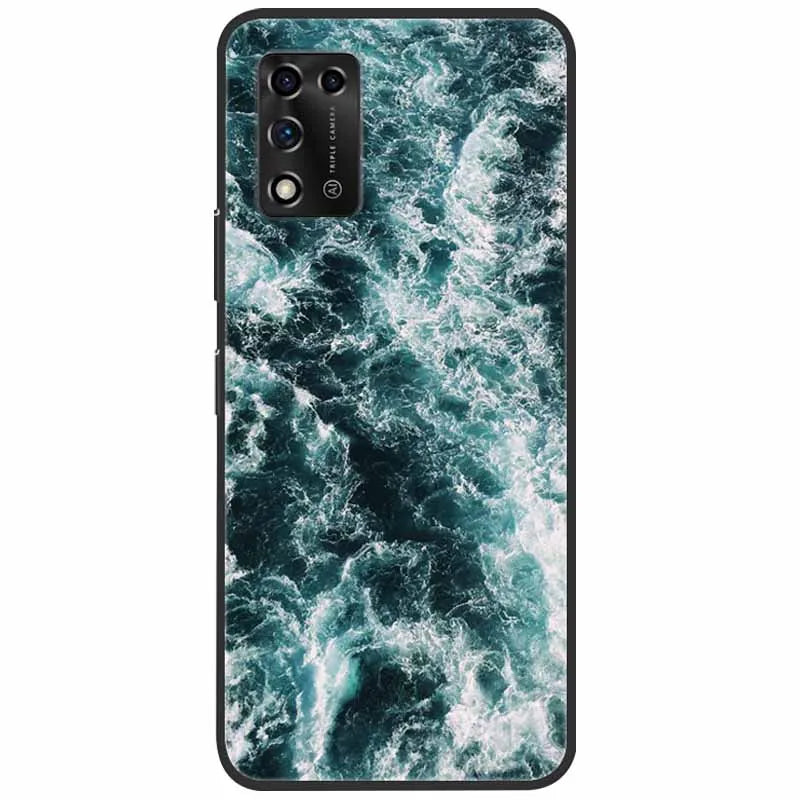For ZTE Libero 5G II Case Marble Soft Silicone Protective Back Covers for ZTE Libero 5G III A202ZT 2022 5GIII Flower Coque TPU