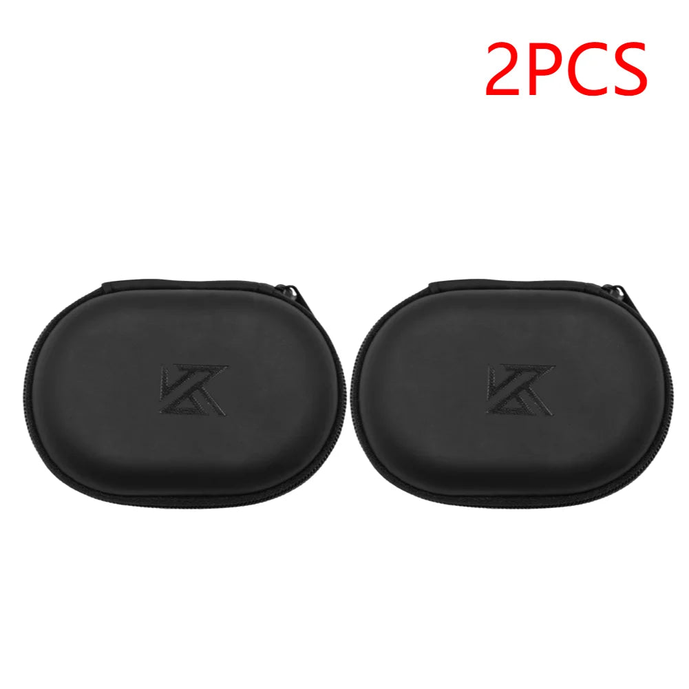 1-10Pcs Earphones Case PU Leather Storage Bag Headphones Portable Storage Box For KZ EDX Pro AS16 Pro Castor ZAR ZS10 Headset ﻿