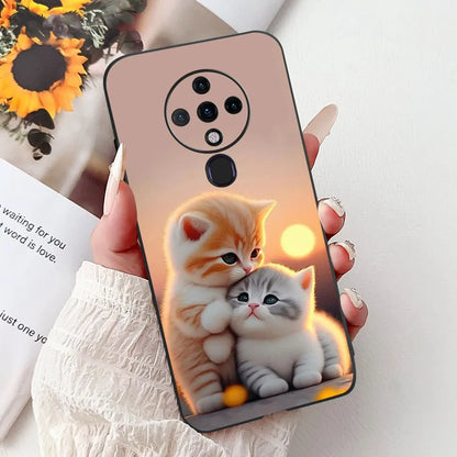 6.8'' For Tecno Spark6 KE7 Back Cover For Techno Spark 6 Case Shockproof Luxury Cute Cartoon Funny Cool Silicone Bumper Funda
