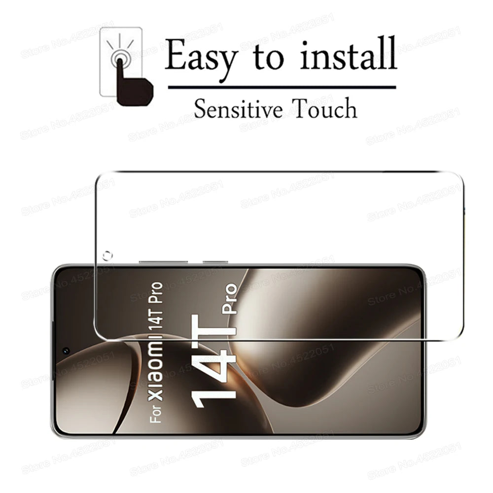 5PCS Screen Protector For Xiaomi 14T Pro 13 14 HD Tempered Glass For Xiaomi 14T 13T 12T 11T 10T Pro 11 12 Lite 5G 9H Clear Film
