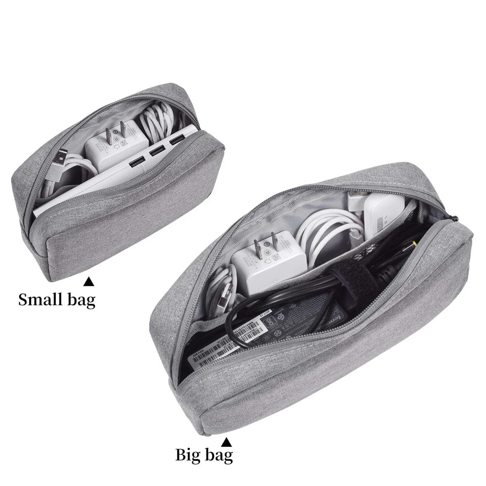1pc Storage Bag Cable Cord Organizer Portable Digital Storage Bag for Watch,Cable,Power Bank,Charger,Charging Cords,Mouse