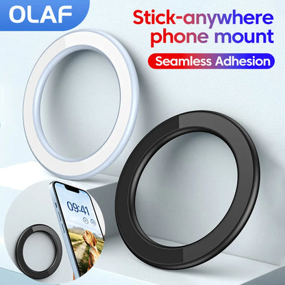 Magnetic Ring Wall Holder for iPhone 17 16 15 14 13 Wall Mobile Phone Super Magnet Holder in Car Cell Phone Stand for Magnetic