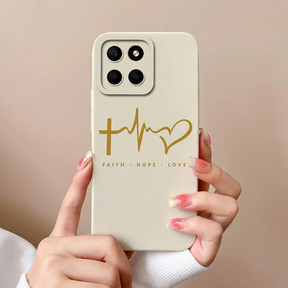 For Huawei Honor X6 X6S X6A Plus Phone Case Butterfly Heart Liquid Silicone Camera Protection Back Cover For Honor X 6 Funda