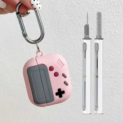 Cases For Airpods 4 3 pro2 Protective Shockproof Wireless Earphone Cover For Airpod 2 Bags With Cleaner Kit Game Console Design