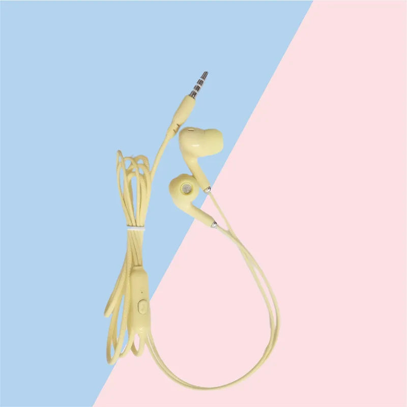 1 Pcs With Microphone 3.5mm Earphone 6 Colors In-Ear Wired Headphones Super Bass Headset For Smartphones Control Speaker Earbuds