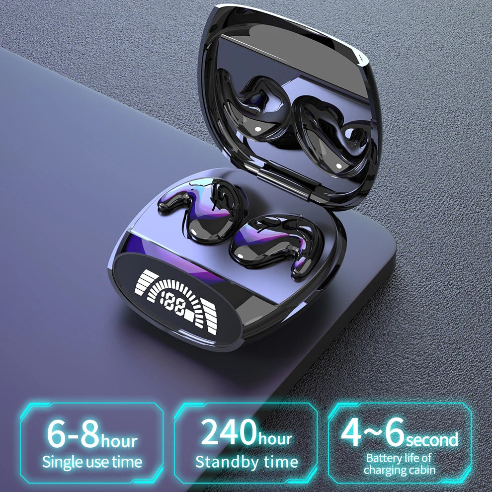 KEBIDUMEI Sleep Earbuds Bluetooth 5.3 Invisible Earphones Noise Reduction Wireless Headsets HiFi Stereo Sports Headphones