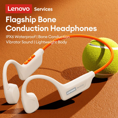 Original Lenovo S102 Bone Conduction Earphones Air Conduction Headphones V6.0 Wireless Sports HiFi Sound Swim Headset Waterproof