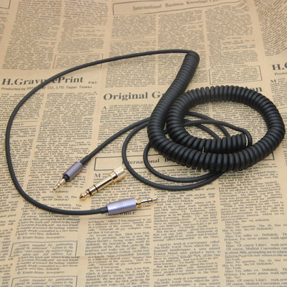Poyatu ATH-M50xBT Spring Relief Coiled Cable for Audio-Technica ATH-M50xBT2 M50xBT ATH-SR50BT Headphones Cables Cords Wire
