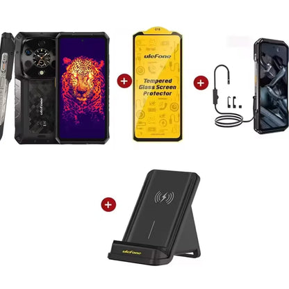 Ulefone Armor 28 Ultra 5G AI Thermal Imaging Rugged Phone 16GB+1TB Smartphone Android 14 AMOLED 6.67" Dimensity 9300+ 120W 5G