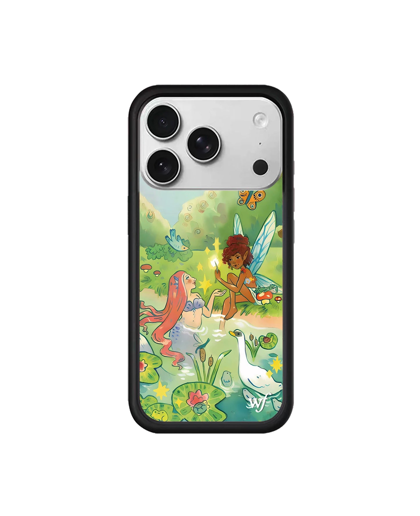 2026 Wildflower INS Strawberry cherry for 17 Pro Max Plus 16 15 12 13 14 pro 3D WF Ballet shoes Swan Protective Cover Phone Case