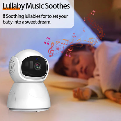 Baby Monitor 5"IPS Video With Pan Tilt Child Camera Wireless 2-Way Audio Night Vision Security Babysitter VOX Wake Up USB Charge