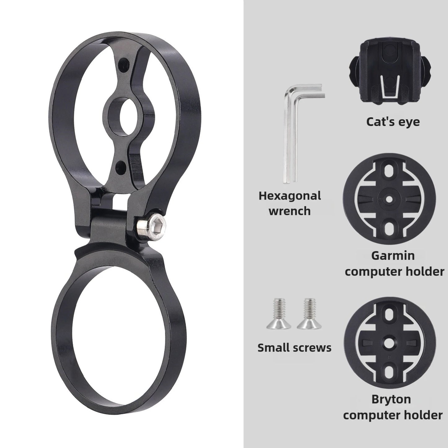 DOMEN Bicycle Computer Holder Bike Stopwatch Mount Adjustable Stem Top Cap Computer Holder For Garmin Bryton Cateye Wahoo