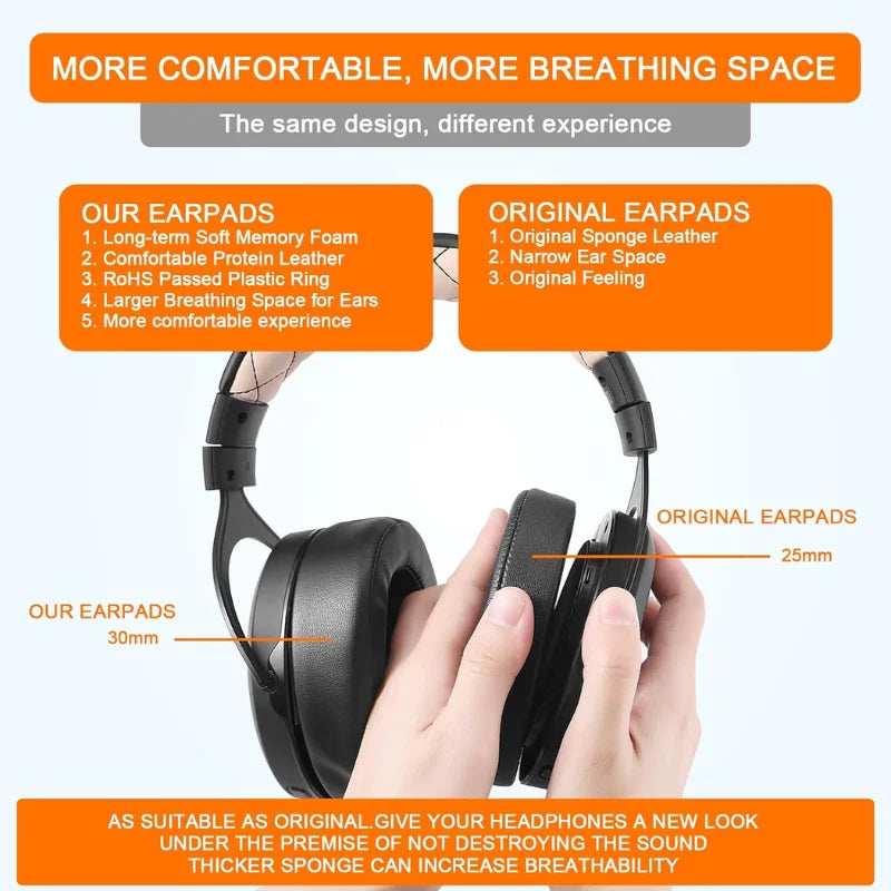 Earpads Cushions Replacement for Corsair HS75 XB HS70/Pro HS60/Pro HS50/Pro Gaming Headset/Headphones