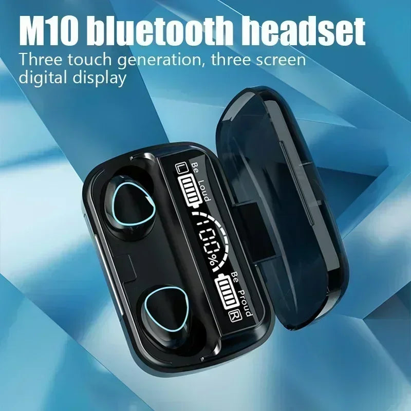 Bluetooth headset TWS hands-free LED Dispay headset Bluetooth HiFi stereo music wireless earplug game headset