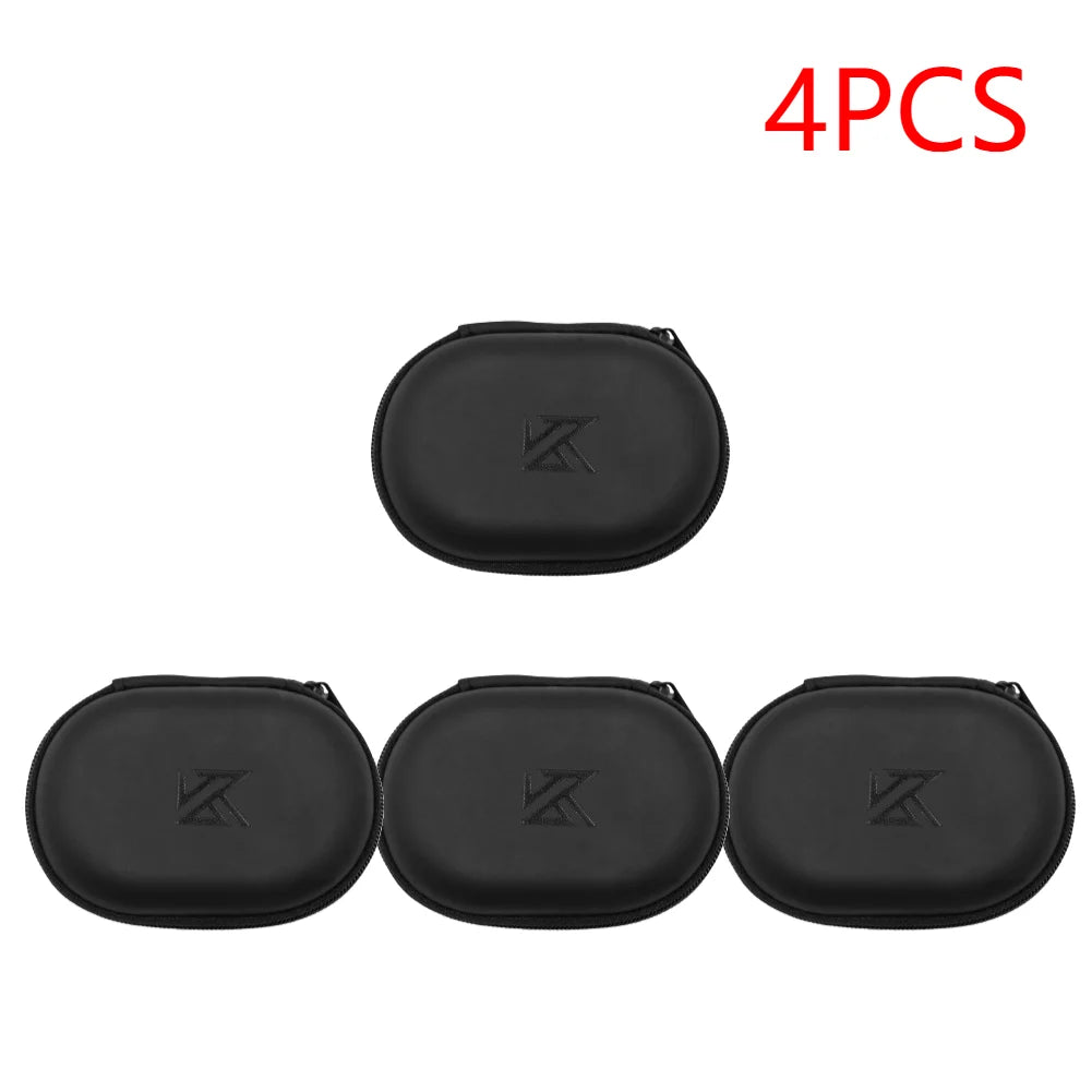 1-10Pcs Earphones Case PU Leather Storage Bag Headphones Portable Storage Box For KZ EDX Pro AS16 Pro Castor ZAR ZS10 Headset ﻿