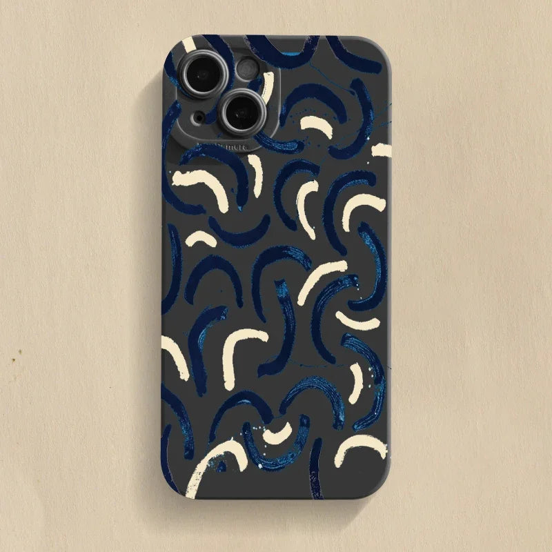 Graffiti Great Art Aesthetic David Mona Lisa Soft Phone Case For iPhone 15 14 13 12 11 16 Pro Max XR X XS 7 8 15 Plus SE Cover