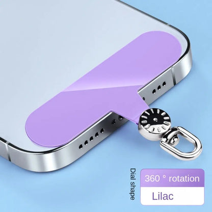 Luxury 360° Rotatable Phone Lanyard Gasket Hanging Cord TPR Metal Phone Patch Metal Ultra Thin Phone Card Clip Replacement