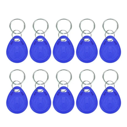 5YOA 10pcs 125KHz Read-Only RFID TK4100 EM4100 Proximity Keyfobs Smart Secure Door Entry Access Control ID Keychain Token Tag