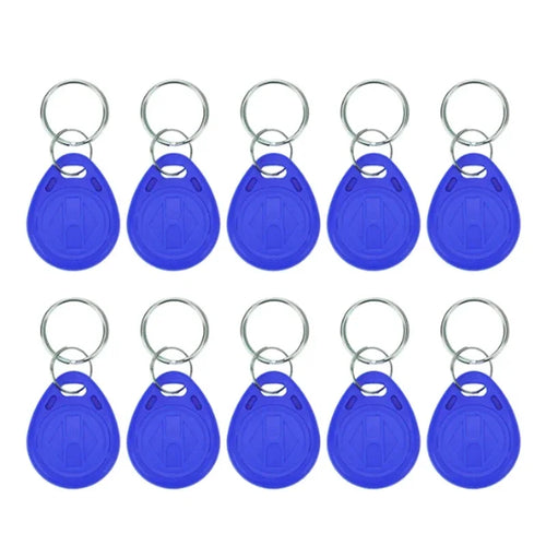 5YOA 10pcs 125KHz Read-Only RFID TK4100 EM4100 Proximity Keyfobs Smart Secure Door Entry Access Control ID Keychain Token Tag