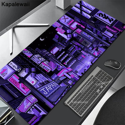 Large Personalized Art Gaming Mouse Pad Anime Rubber Edge Computer Mousepad Laptop Desk Mat Locking System for Gamers