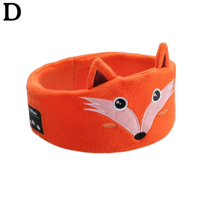 Bluetooth Music Headband Bluetooth V5.0 Chip Animal Bluetooth Wireless Headphones Kids Headband Thin Mask Speaker Sleep K6A9