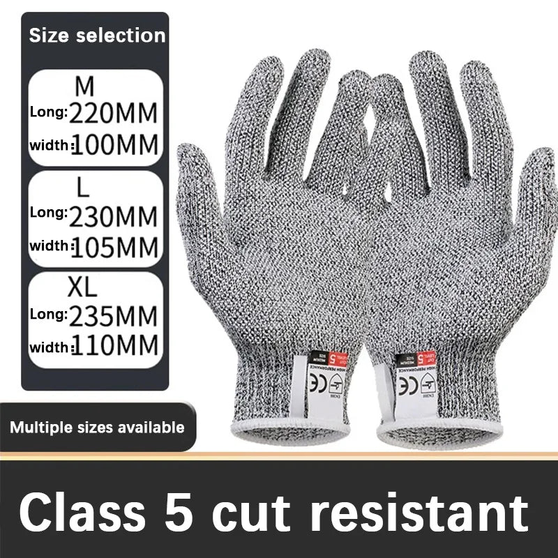 Security Protection Anti-Cut Gloves, Cut proof, stab resistant, stainless steel wire, metal mesh, butcher  work