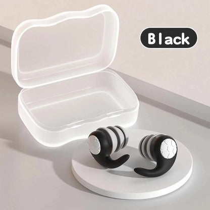 Soft Silicone Earplugs with Noise Cancellation, Waterproof, Comfortable To Wear, Suitable for Sleeping and Swimming