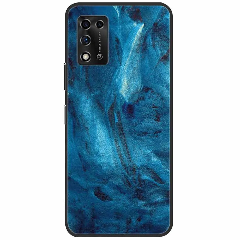 For ZTE Libero 5G II Case Marble Soft Silicone Protective Back Covers for ZTE Libero 5G III A202ZT 2022 5GIII Flower Coque TPU
