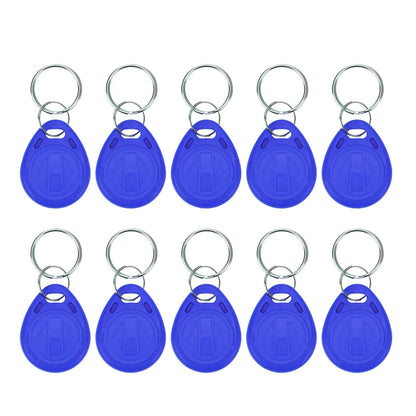 5YOA 10pcs 125KHz T5577 Keyfobs Rewritable Duplicate Tag 5200 Proximity Copy Access Card ID Token Ring RFID Cloner Keychain