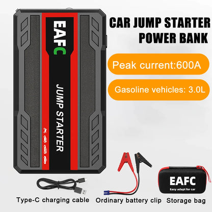 New 2000/1200/600A Car Jump Starter  Car Battery Starters Portable Power Bank 12V Starting Device Booster For Petrol Diesel Car