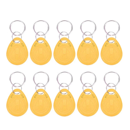 5YOA 10pcs 125KHz T5577 Keyfobs Rewritable Duplicate Tag 5200 Proximity Copy Access Card ID Token Ring RFID Cloner Keychain