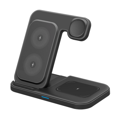 3 in 1 Wireless Charger Foldable Fast Charging Dock Stand For iPhone 17 16 15 14 13 12 Pro Max iWatch 11~2 Ultra SE AirPods 4 3