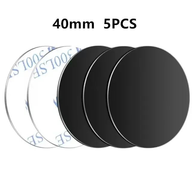 5/10pcs Magnetic Metal Plate Disk Car Phone Holder Stickers Magnetic Patch Sticker for Tablet Mobile Phone Car Stand Mount