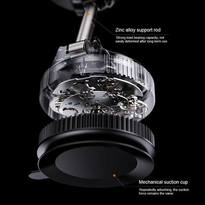 360 degree Rotation Foldable Magnetic Phone Holder, Vacuum Suction Cup Wireless Charger, Portable Universal Mount for Car, Gym
