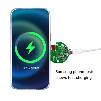 5W~15W Adaptive Wireless Charging Module Rapid Charger with Charge Protection Type-C Interface DIY Phone Wireless Charger