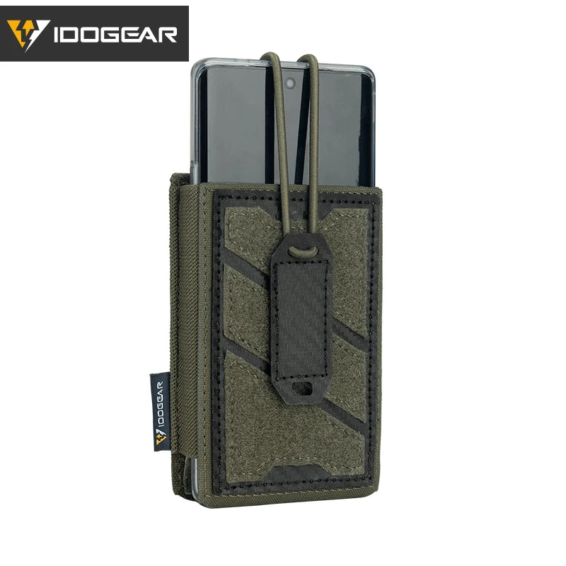 IDOGEAR TGS Tactical Phone Pouch 5.56 Mag Pouch Universal MOLLE Phone Case Camo 3588