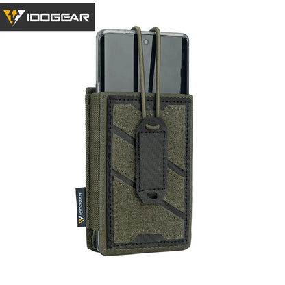IDOGEAR TGS Tactical Phone Pouch 5.56 Mag Pouch Universal MOLLE Phone Case Camo 3588