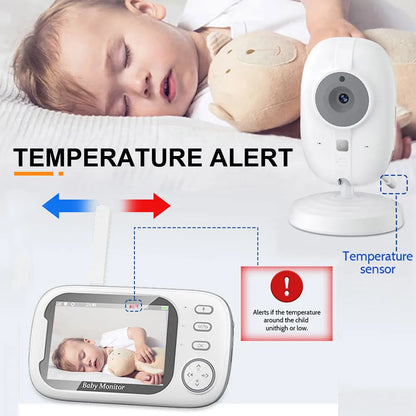 ABM600 Baby Monitor With Camera  LCD Electronic Babysitter Wireless 2 Way Audio Talk Video Baby Nanny Device Upgraded Caregiver