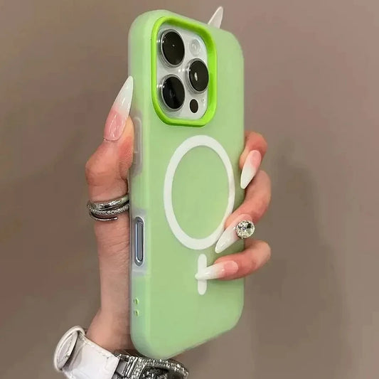Luxury Candy For Magsafe Wireless Charge Matte Phone Case For iPhone 11 12 13 14 15 16 Pro Max Plus Magnetic Bumper Cases Cover