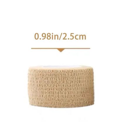 1/10 Rolls  Adhesive Bandage Elastic Breathable Sports Self Adhesive Tape Beige Wrap Finger Tape For Wrist Ankle