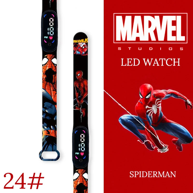 New Spiderman Kid's Watches Men Sport Wristband Bracelet Waterproof Children Digital Watch Boys LED Clock relogio montre
