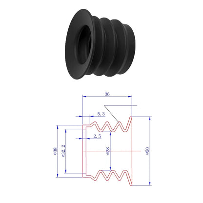 33-38mm Recoil Eye monocular screen Protector for Infrared Thermal Night vision Rubber Eye Cup Eyepiece Cover Guards Anti Impact