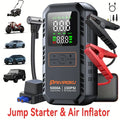 4-IN-1 Car Jump Starter with Air Compressor Peak 5000A Auto Battery Booster 150PSI Air Pump Portable Power Bank Tire Inflator