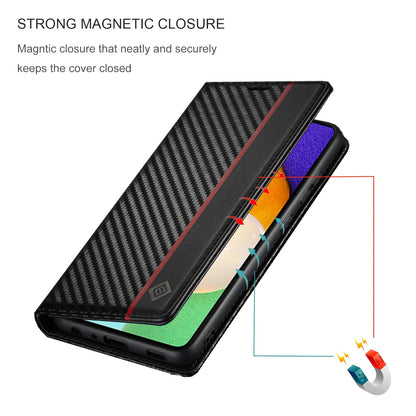 Carbon Fiber Leather Case for Xiaomi 15T 14T 13T 12T 11T 11 Lite Mi Redmi Note 14 13 12S 11S Pro Plus Poco X5 Pro Cover Wallet